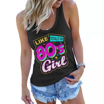 Cool 80S Girl Retro Fashion Throwback Culture Party Lover Women Flowy Tank - Seseable