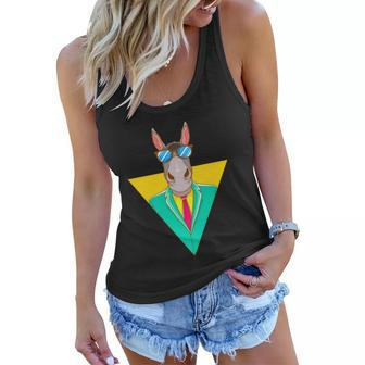 Cool Business Donkey With Sunglasses And Suit Fun Gift Women Flowy Tank - Monsterry AU