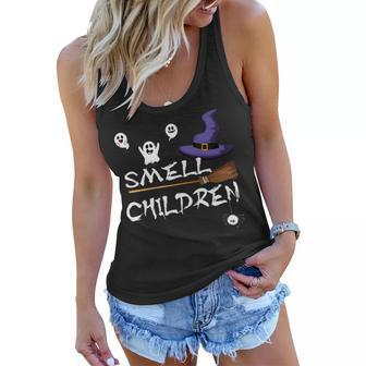Cool I Smell Children Cute Ghost Halloween Witches Costume Women Flowy Tank - Seseable