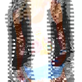 Cool Santa Police Officer Giving Gift On Xmas V3 Women Flowy Tank - Thegiftio