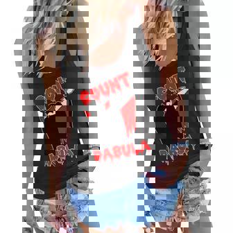 Count Dabula Bloody Vampire Halloween Graphic Design Printed Casual Daily Basic V2 Women Flowy Tank - Thegiftio UK