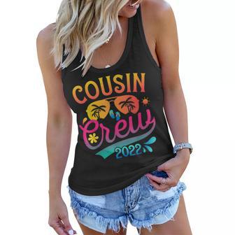 Cousin Crew 2022 Funny Summer Vacation Camping Crew Camp Women Flowy Tank - Thegiftio