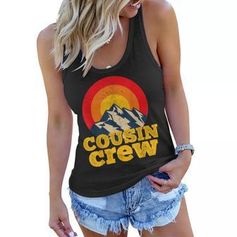 Cousin Crew Kids Matching Camping Group Cousin Squad Women Flowy Tank - Seseable