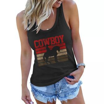Cowboy Rodeo Horse Gift Country Women Flowy Tank - Monsterry CA