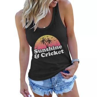 Cricket Gift Sunshine And Cricket Funny Gift Women Flowy Tank - Monsterry UK