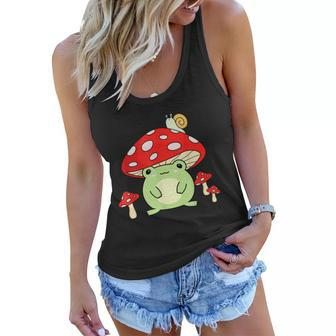 Cute Cottagecore Aesthetic Frog Mushroom Hat Japanese Frog Women Flowy Tank - Thegiftio UK