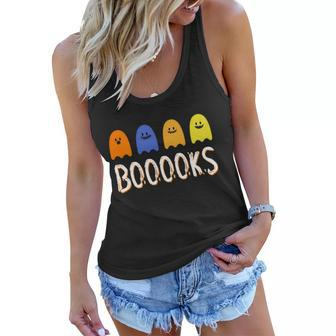 Cute Halloween Funny Halloween Day Books Spooky Ghost Graphic Design Printed Casual Daily Basic Women Flowy Tank - Thegiftio UK