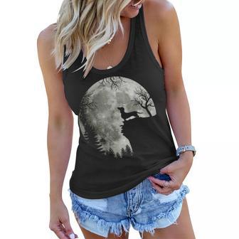 Dachshund And Moon Halloween 2 Women Flowy Tank - Thegiftio UK