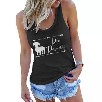 Dachshund Wiener Personality Doxie Mom Dog Lover Cool Gift Women Flowy Tank - Monsterry UK