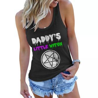 Daddys Little Witch Halloween Sexy Kinky Graphic Design Printed Casual Daily Basic Women Flowy Tank - Thegiftio UK