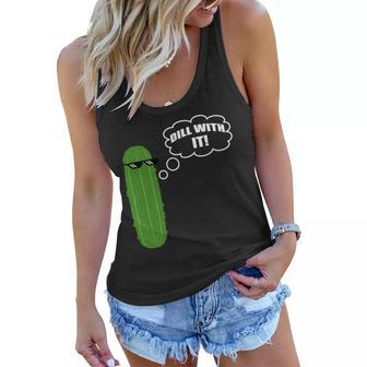 Dill With It Pickle Women Flowy Tank - Monsterry AU