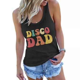 Disco Dad Tshirt Women Flowy Tank - Monsterry