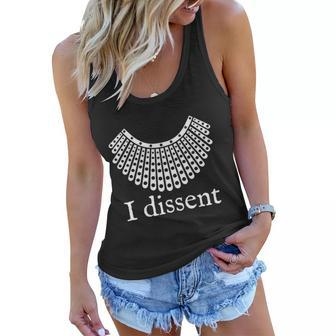 Dissent Shirt I Dissent Collar Rbg For Womens Right I Dissent Women Flowy Tank - Monsterry