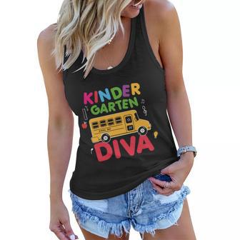 Diva Girls First Day Of Pre Kindergarten Graphic Women Flowy Tank - Monsterry UK