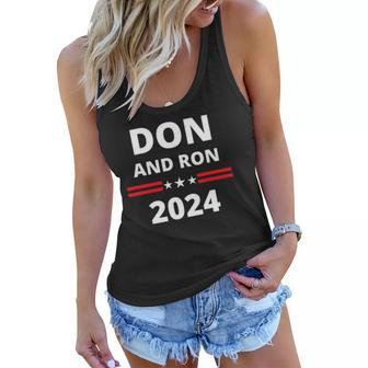 Don And Ron 2024 &8211 Make America Florida Republican Election Women Flowy Tank | Mazezy