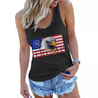 Donald Trump Eagle Betsy Ross Flag Tshirt Women Flowy Tank - Monsterry CA