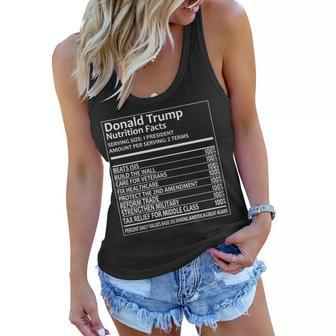 Donald Trump Nutrition Facts Tshirt Women Flowy Tank - Monsterry AU