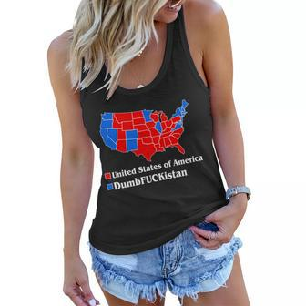 Dumbfuckistan Vs United States Of America Election Map Republicans Tshirt Women Flowy Tank - Monsterry DE