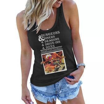 Dungeons & Diners & Dragons & Drive-Ins & Dives Women Flowy Tank - Monsterry