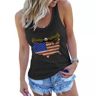 Eagle Mullet 4Th Of July Usa American Flag Gift Women Flowy Tank - Monsterry