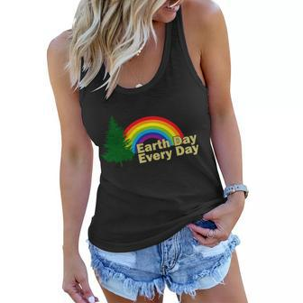 Earth Day Every Day Rainbow Women Flowy Tank - Monsterry CA