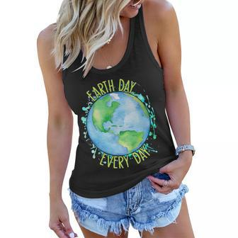 Earth Day Every Day Tshirt V3 Women Flowy Tank - Monsterry