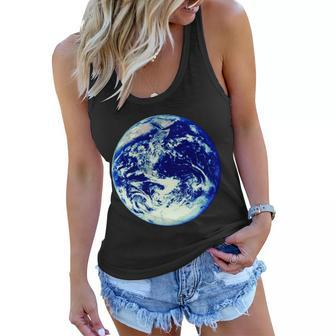 Earth World Tshirt Women Flowy Tank - Monsterry