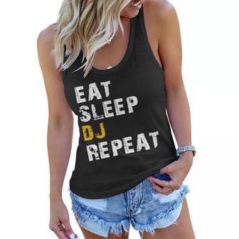 Eat Sleep Dj Repeat Women Flowy Tank - Monsterry