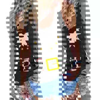 Elf Costume With Candy Cane Graphic Design Printed Casual Daily Basic Women Flowy Tank - Thegiftio