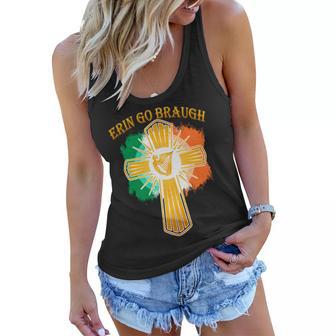 Erin Go Braugh St Patricks Day Women Flowy Tank - Monsterry CA