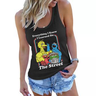 Everything I Know I Learned On The Streets Women Flowy Tank - Monsterry AU