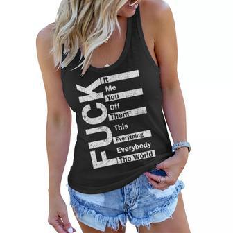 F The World Tshirt Women Flowy Tank - Monsterry CA