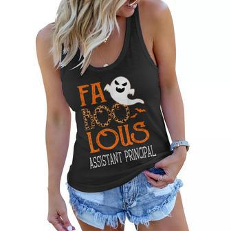 Faboolous Assistant Principal On Halloween Party Funny Ghost Women Flowy Tank - Monsterry AU