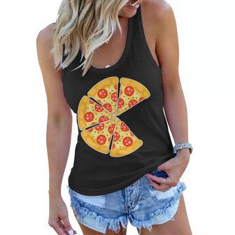 Family Matching Pizza With Missing Slice Parents Tshirt Women Flowy Tank - Monsterry DE