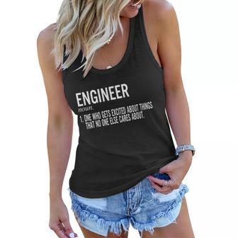 Fathers Day Definition Of An Engineering Gifts For Engineers Gifts For Dad Fami Women Flowy Tank - Thegiftio UK