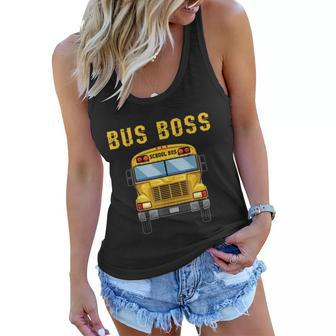 Favorite Bus Driver Bus Retirement Design School Driving Women Flowy Tank - Monsterry