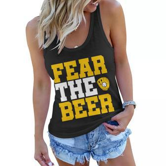 Fear The Beer Milwaukee Baseball Tshirt Women Flowy Tank - Monsterry