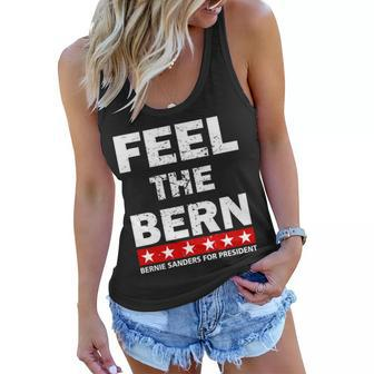 Feel The Bern Bernie Sanders Tshirt Women Flowy Tank - Monsterry