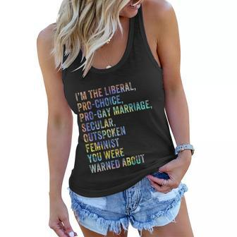 Feminist Empowerment Womens Rights Social Justice March Women Flowy Tank - Monsterry