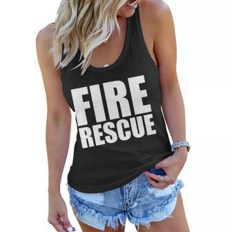 Fire Rescue Tshirt Women Flowy Tank - Monsterry