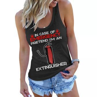Firefighter Funny Sarcastic Adult Humor For Firefighters Extinguisher V2 Women Flowy Tank - Seseable