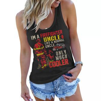 Firefighter Vintage Im A Firefighter Uncle Definition Much Cooler Women Flowy Tank - Seseable
