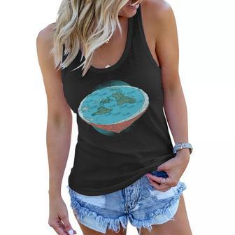 Flat Earth Theory Women Flowy Tank - Monsterry AU