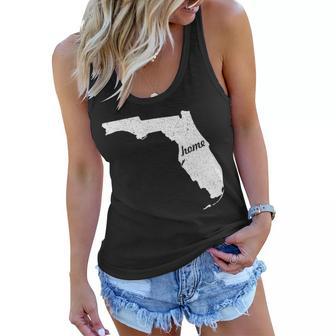 Florida Home State Tshirt Women Flowy Tank - Monsterry