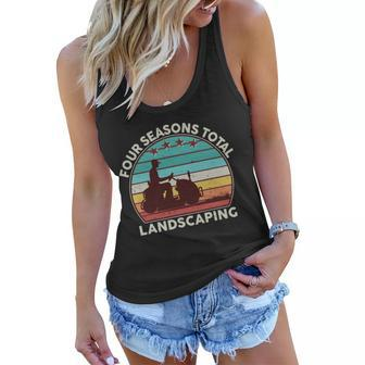 Four Season Total Landscaping Vintage Style Colors Women Flowy Tank - Monsterry