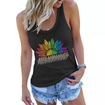 Free Mom Hugs Pride Shirt Sunflower Rainbow Lgbt Pride Month 2022 Rainbow Gay P Women Flowy Tank - Thegiftio UK