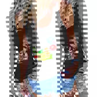 Frog And Fairy Moon Toadstool Mushroom Cottagecore Aesthetic Women Flowy Tank - Thegiftio