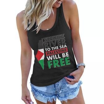 From The River To The Sea Palestine Will Be Free Tshirt Women Flowy Tank - Monsterry DE