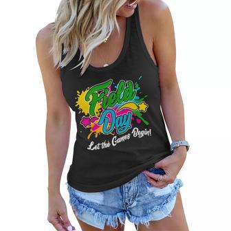 Fun Field Day Let The Games Begin Women Flowy Tank - Monsterry