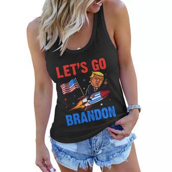 Funny Anti Biden Lets Go Brandon Pro Trump Lets Go Brandon Tshirt Women Flowy Tank - Monsterry DE